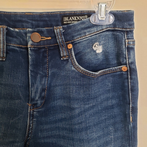 Blank NYC Mid-Rise Cropped Skinny Jeans Size 28 - Picture 6 of 15